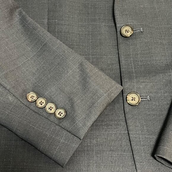 Ralph Lauren Sport Coat Jacket Blazer Mens 40L Blue Twill 100% Wool 2 Button - Picture 16 of 16